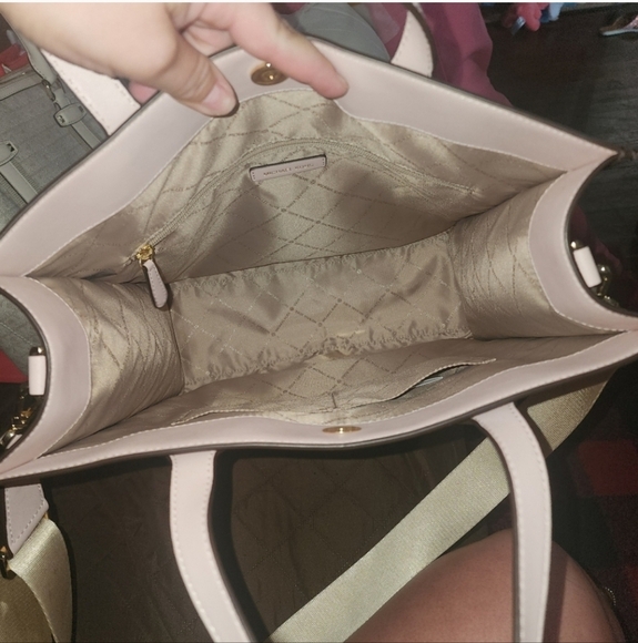 🍂🍁NWOT MICHAEL KORS PINK BLUSH LARGE KENLEY TOTE - Picture 5 of 10